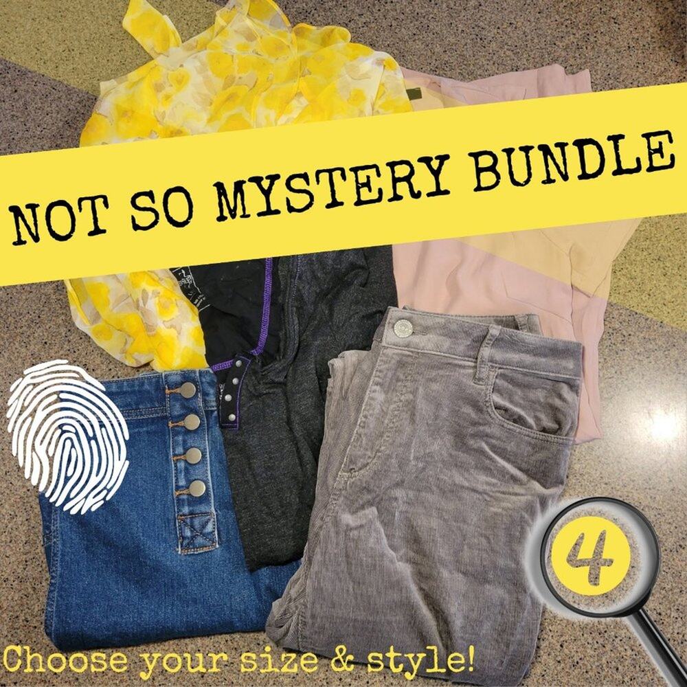 Not So Mystery Box 4-6 Items EUC Sz Large